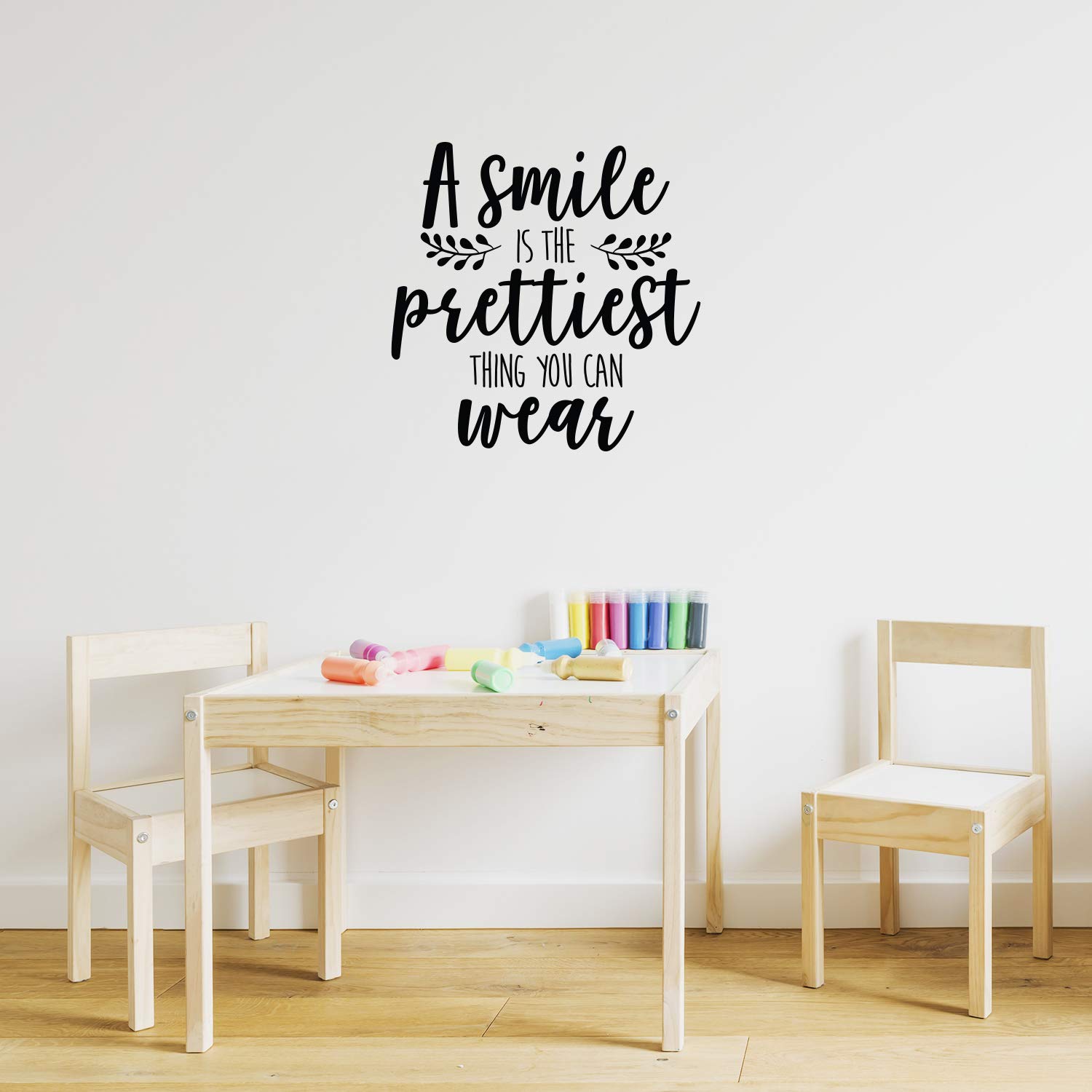 Amazon.com: Vinyl Wall Art Decal - A Smile Is The Prettiest Thing